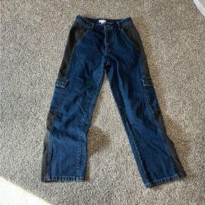 two tone cargo pants